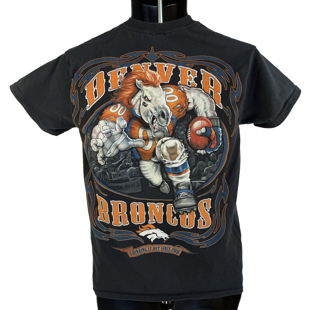Mens Majestic‎ Denver Broncos Football Graphic Short Sleeve T-Shirt Sz S